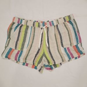 Time and Tru linen stripe shorts XXL 20 NWT